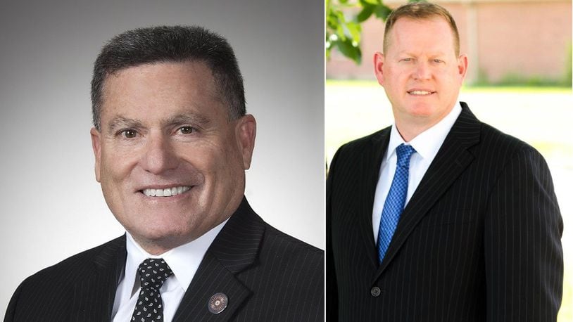 Rick Perales (left) and Colin Morrow are running for Greene County Commissioner.