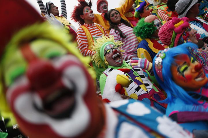 Clowns gather in Mexico City