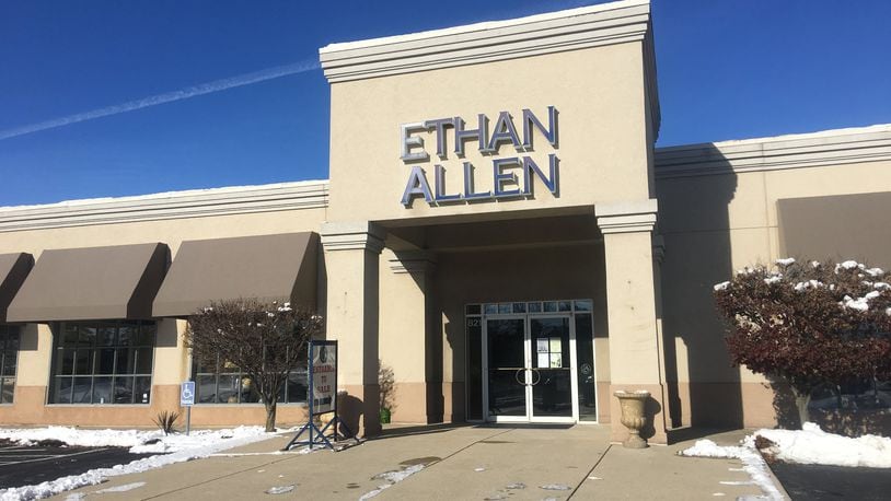 Developer Skilken Gold has plans to replace an Ethan Allen at 821 Miamisburg Centerville Road in Washington Twp. with a Sheetz convenience store and gas station. STAFF FILE PHOTO