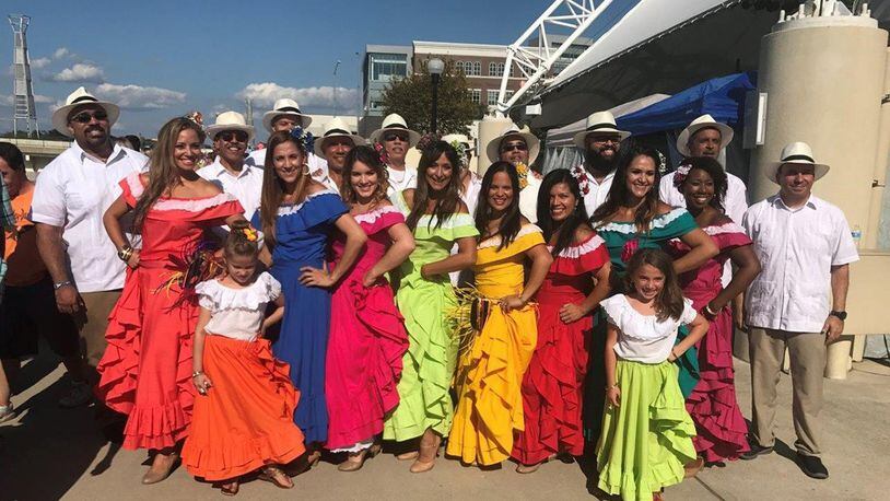 Music and dance ensemble Rondalla Puerto Rico is pictured at the 2018 Hispanic Heritage Festival in Dayton, Ohio. Miguel Maldonado, group member and Air Force Research Laboratory Aerospace Systems Directorate Diversity Council chair, is leading the directorate’s Hispanic Heritage Month activities, taking place Sept. 15-Oct. 15, 2019. (Courtesy photos/Maria Maldonado)