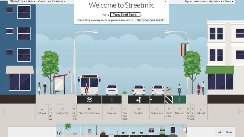 A new online game, Streetmix, (streetmix.net) can help you imagine an alternative street design in your hometown, and it s as addictive as any first-person shooter. (Streetmix.net)