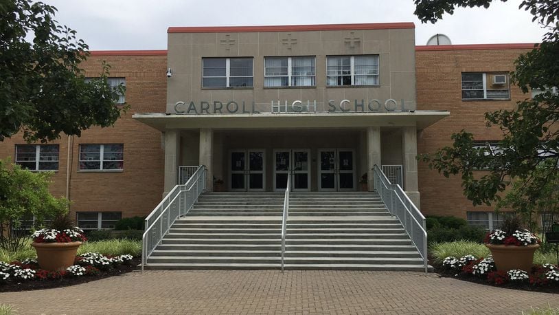 Carroll High School in Riverside drew about 190 students from Dayton Public Schools in 2016-17 via the state’s primary voucher system, according to the Ohio Department of Education. Overall, more than 2,500 students who lived within DPS boundaries used vouchers to attend more than 30 private, mostly religious schools. JEREMY P. KELLEY / STAFF