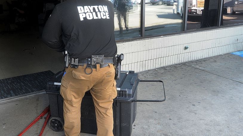 Dayton police and the Ohio Casino Control Commission seized about 100 machines at the Lucky Day Internet Cafe at 1880 Needmore Road during a illegal gambling investigation Wednesday, March 13, 2024. MARSHALL GORBY\STAFF