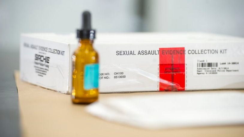 A sexual assault evidence collection kit in the Ohio Bureau of Criminal Investigation Laboratory. (Photo by Ann Hermes/Getty Images)
