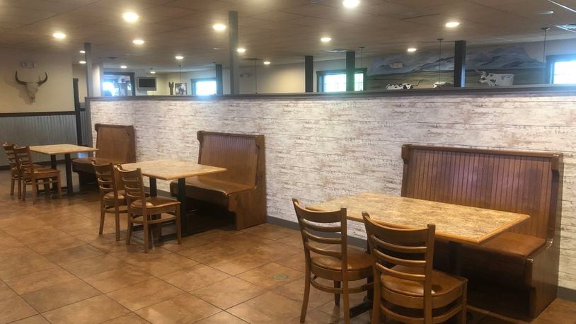 HIckory River Smokehouse, a barbecue restaurant in Tipp City, has already made changes in its dining room to accommodate social distancing as it gears up to reopen on May 21.