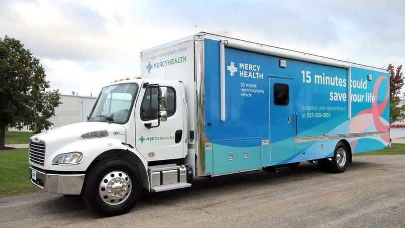 The mobile mammogram unit from Mercy Health. Mobile units like this one are a growing trend to cater to busy women who often neglect preventative care due to busy schedules. CONTRIBUTED