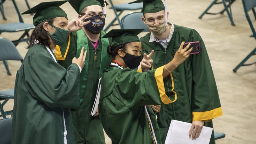 Wright State University honored nearly 1,900 graduating students over the course of four spring commencement ceremonies on April 30 and May 1 in the Wright State Nutter Center. CONTRIBUTED