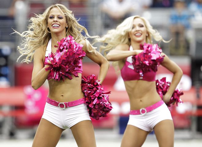 Photos: NFL cheerleaders wear pink for Breast Cancer Awareness Mo
