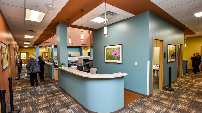 Kettering Health Network unveiled its new $6 million health center at 1391 Main St. on Hamilton’s West Side Monday, April 15, 2019. The newly completed, Hamilton Health Center on Main offers patients additional access to primary care providers. The facility also has lab and imaging services, and a community room for lectures and other health-related events. NICK GRAHAM/STAFF