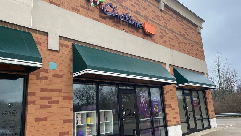 Chatime, a bubble tea shop, is located at 4458 Brandt Pike in Huber Heights.