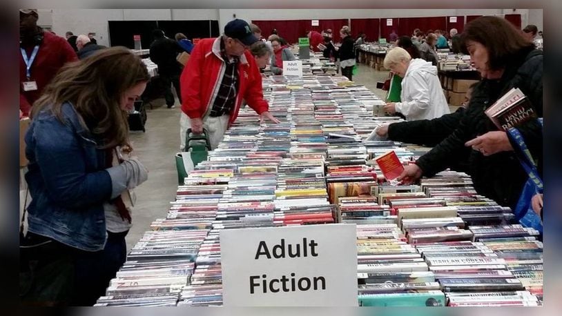 Scene from a 2018 Friends of the Dayton Metro Library book sale (Contributed)