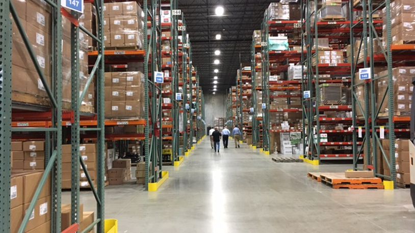 Besides this Miamisburg distribution center, local wholesaler and supplier Winsupply has distribution centers in Middletown, Conn., Aurora, Colo. and in Prince George, Va. THOMAS GNAU/STAFF