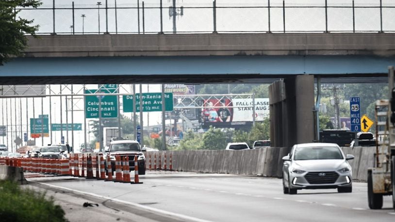 A U.S. 35 ramp will be closing for about six months starting next week as part of the $10.3 million Woodman Drive interchange realignment, the state announced Friday. JIM NOELKER/STAFF