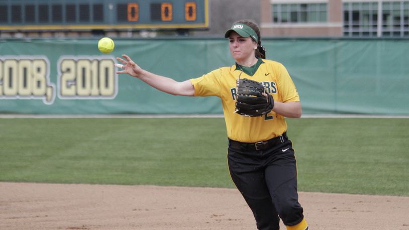 Wright State senior second baseman Libby Pfeffer is the Horizon League Player of the Week. Tim Zechar/Contributed photo