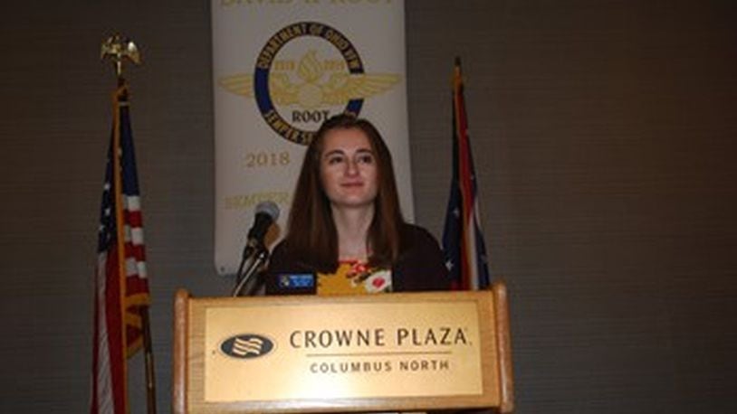 Wayne High School senior Abigail Kerestes finished 11th of 53 students in a national VFW competition in Washington, D.C. CONTRIBUTED