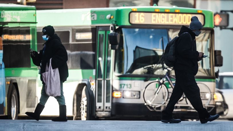 Greater Dayton RTA’s fixed-route buses had about 5.1 million riders in 2021, which was down 13% from 2020, according to agency data obtained by the Dayton Daily News. JIM NOELKER/STAFF