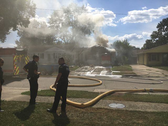 Fire destroys home in Moraine