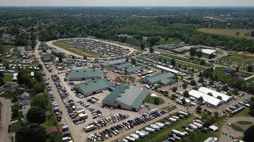 More than 32,000 people attended this year’s Hamvention at the Greene County Fairgrounds. The county recently struck a five-year agreement to continue hosting the amateur radio convention at the fairgrounds. THOMAS HAMLIN/STAFF