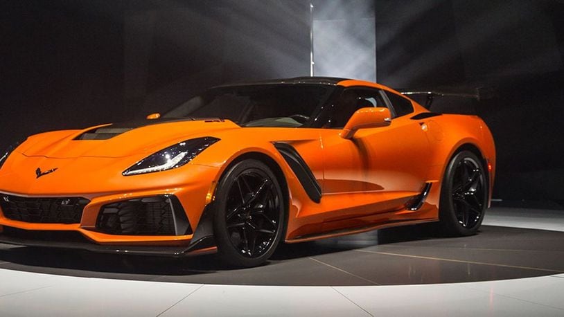 The 2019 Chevrolet Corvette ZR1 s exclusive LT5 supercharged engine is rated at an SAE-certified 755 horsepower and 715 lbs.-ft. of torque. Chevrolet photo