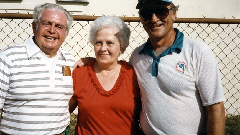 Thomas and Agnes Archdeacon with Don Shula. CONTRIBUTED