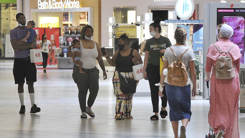 The Dayton Mall is working to bring back more foot traffic during the Coronavirus pandemic. MARSHALL GORBY\STAFF