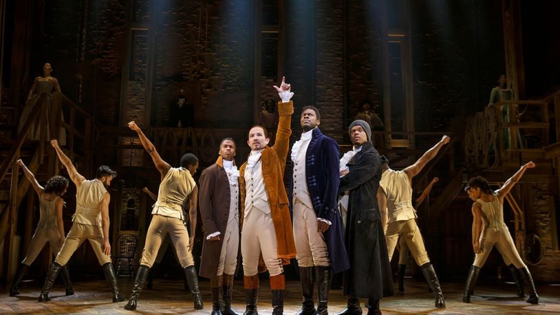 The Broadway tour of “Hamilton” will include a two-week run in Dayton at the Schuster Center during the 2021-22 season. JOAN MARCUS/CONTRIBUTED