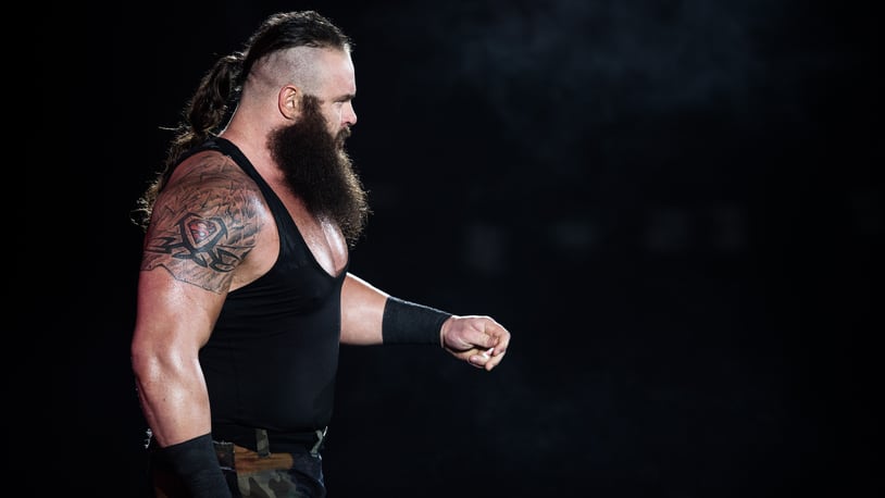Braun Strowman arrives during to the WWE Live Duesseldorf event at ISS Dome on February 22, 2017 in Duesseldorf, Germany. (Photo by Lukas Schulze/Bongarts/Getty Images)