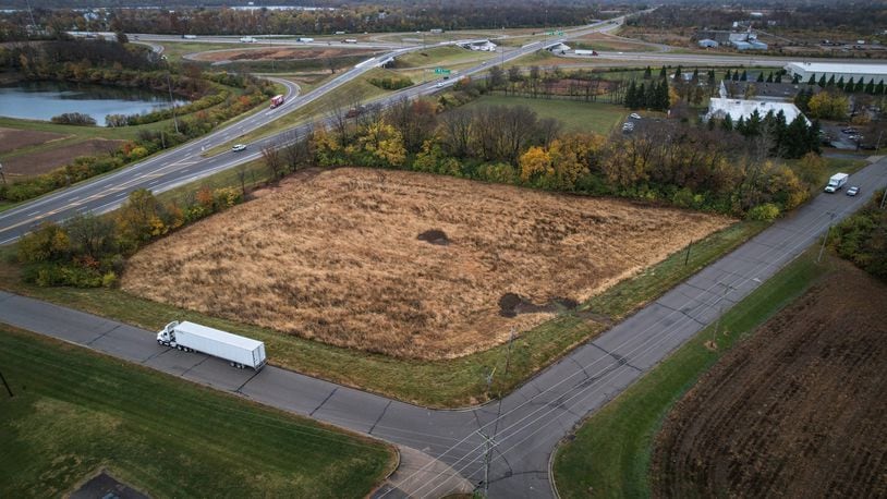 A three-acre parcel at the southeast corner of Technology Blvd. and Artz Rd., near the I-70 and S.R. 235 interchange, is on track to become a new truck repair facility. JIM NOELKER/STAFF