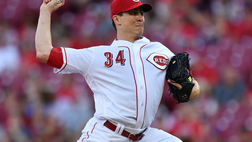 CINCINNATI, OH - MAY 23: Homer Bailey #34 of the Cincinnati Reds pitches in the second inning against the Pittsburgh Pirates at Great American Ball Park on May 23, 2018 in Cincinnati, Ohio. (Photo by Jamie Sabau/Getty Images)