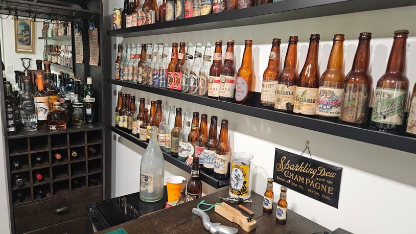 Constance Ordeman's husband has collected beer memorabilia his entire life and has been the president of the local chapter of the Brewery Collectibles Club of America for two decades. JESSICA GRAUE / CONTRIBUTED