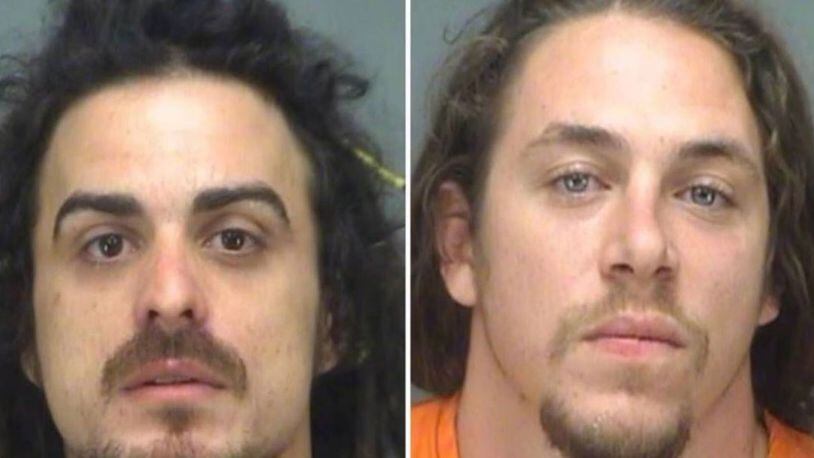 Alex Anthony Laky, left, and Shay Morgan Tracy were arrested on charges of criminal mischief.