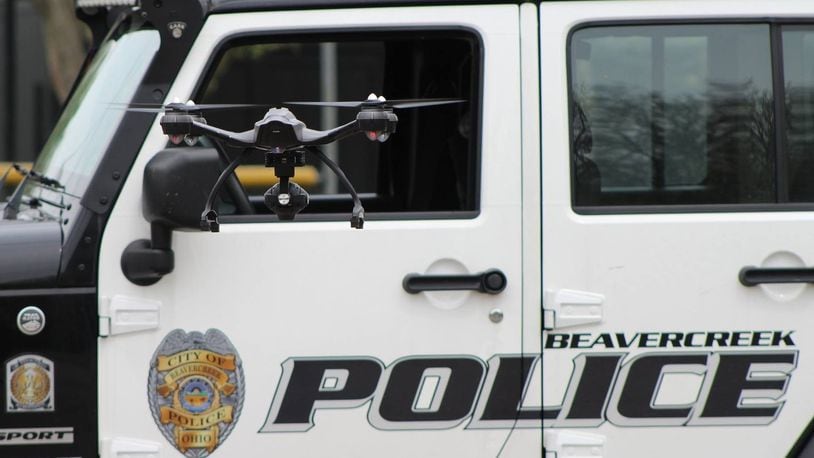 Beavercreek and Fairborn police are among the first Dayton area police agencies to start using unmanned aerial systems, or drones.