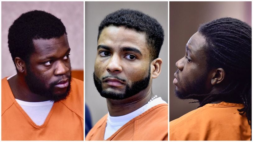 From left: Elijah Mincy, Rodney Gibson II and Roger Simpson were all sentenced Friday, May 25, for an incident involving the sexual assault of a woman who was visiting Oxford in February. NICK GRAHAM/STAFF