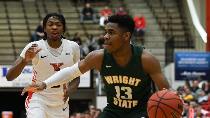 Wright State’s Malachi Smith scored a career-high 17 points off the bench Thursday as the Raiders rallied to top Youngstown State on the road. CONTRIBUTED PHOTO