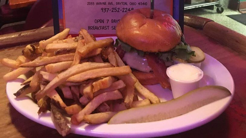 Tank’s Bar and Grill,  2033 Wayne Ave. in Dayton, is selling its  New Holland Beerburger  —a  brown ale beer infused burger on a special bun topped with bacon and  imported blue cheese or white cheddar — as part of a fundraiser in support of the Dayton Faternal Order of Police. The eatery’s effort that includes the sale of a special “Dayton Strong” first responders T-shirt, a silent auction and a  raffle that ends 7 p.m. Monday,  Dec. 23, 2019.