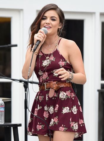 Lucy Hale retains an adolescent look throughout her career.