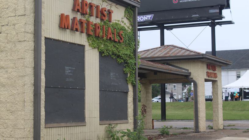 Gem City Market will be constructed on the 300 and 400 block of Salem Ave. on vacant land and property containing a shuttered art supply store. CORNELIUS FROLIK / STAFF