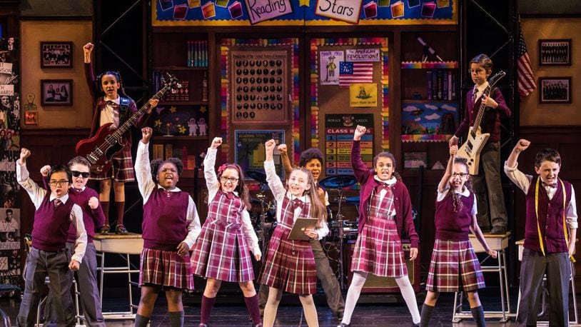 In addition to playing rock and roll, all of the children in “School of Rock” sing, dance and act. CONTRIBUTED/MATTHEW MURPHY