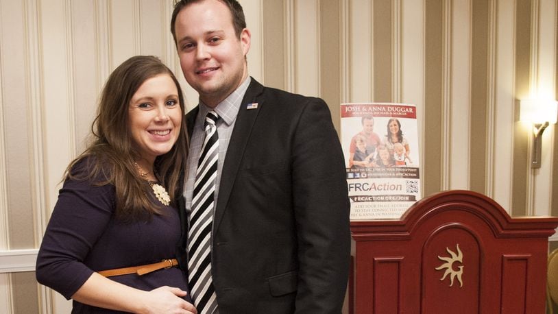 NATIONAL HARBOR, MD - FEBRUARY 28: Anna Duggar and Josh Duggar pose during the 42nd annual Conservative Political Action Conference (CPAC) at the Gaylord National Resort Hotel and Convention Center on February 28, 2015 in National Harbor, Maryland. Conservative activists attended the annual political conference to discuss their agenda. (Photo by Kris Connor/Getty Images)