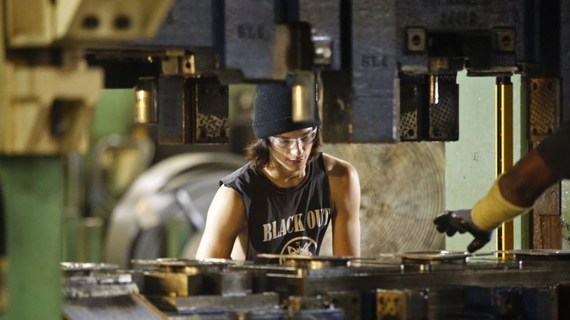 Some manufacturers, like Pentaflex in Springfield, are turning to workforce developers to help them find workers who will be a good fit. Pentaflex specializes in metal stamping, primarily for heavy truck parts. TY GREENLEES / STAFF