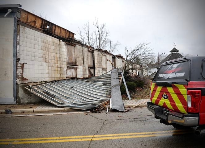 PHOTOS: Partial building collapse in Trotwood