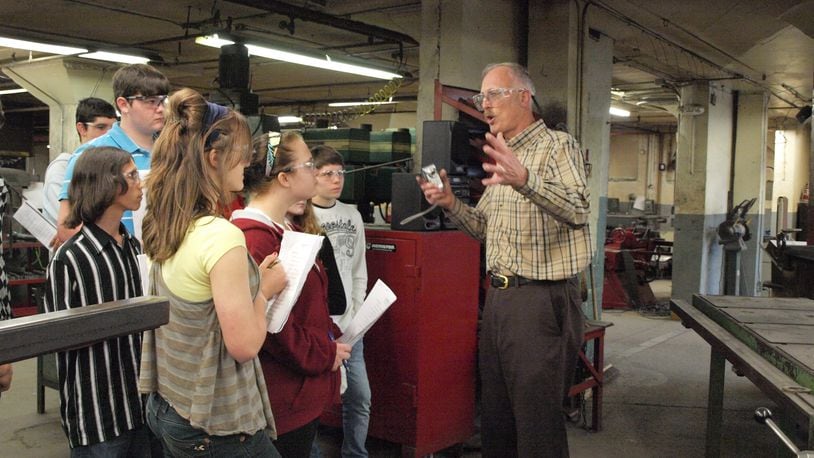 Dave Lippert, president of Hamilton Caster, takes a group of students on a tour of the plant during a 2011 job shadowing event organized by Junior Achievement. The city’s chamber of commerce has organized a new program, Youth LED (Leadership Empowerment Development), where students will learn problem-solving, critical thinking and creativity skills. It will be taught by community and business leaders and include visits to local businesses like Hamilton Caster.