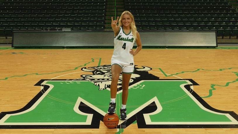 Tri-Village Patriots basketball standout Rylee Sagester has verbally committed to Marshall (Photo contributed by Sagester family).