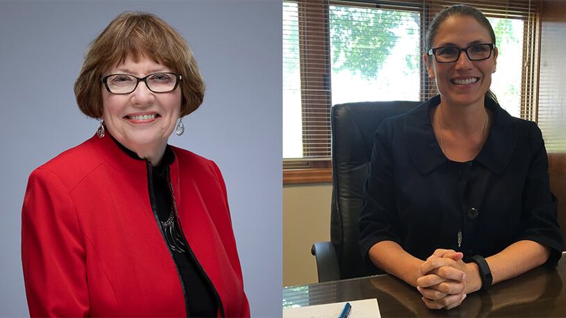 Judy Dodge is a member of the Montgomery County Board of Commissioners. Dr. Greta Mayer is the chief executive officer of the Mental Health Recovery Board of Clark, Greene & Madison Counties.