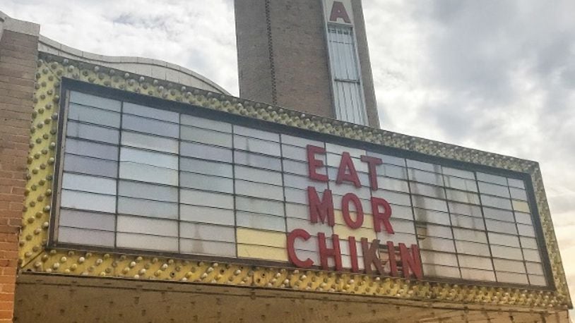 The a Chick-fil-A pop-up lunch restaurant inside the Fairborn Theatre scaled back its hours to Wednesday through Friday. SUBMITTED