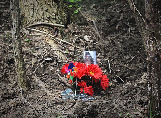 PHOTOS: Memorial placed where Coker remains found