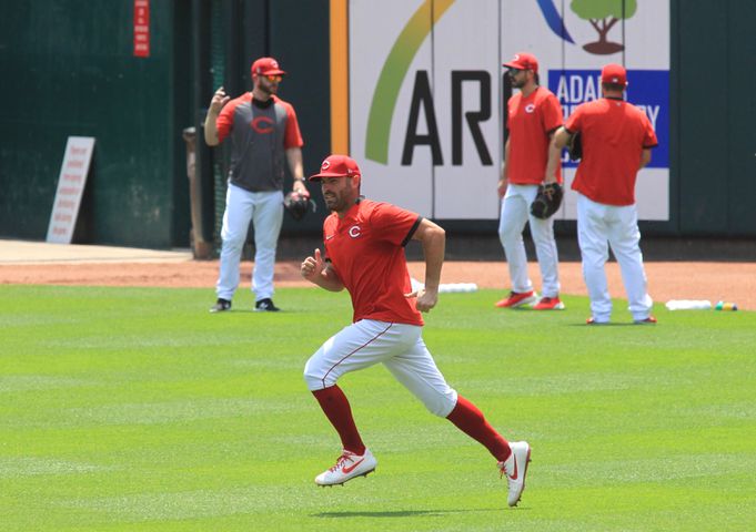 Photos: Reds start workouts at Great American Ball Park
