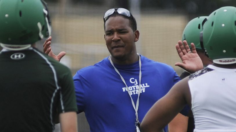 Chaminade Julienne High School started its preseason football camp under the direction of head coach Marcus Colvin on Monday, Aug. 1, 2016. MARC PENDLETON / STAFF