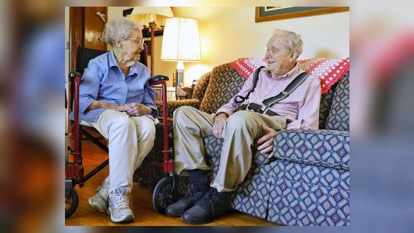 June and Hubert Malicote, both 100 years old, were married for 79 years. They died 20 hours apart last week. NICK GRAHAM/STAFF