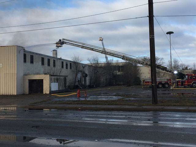 PHOTOS: Large fire at old Middletown Paperboard building on New Year’s Day
